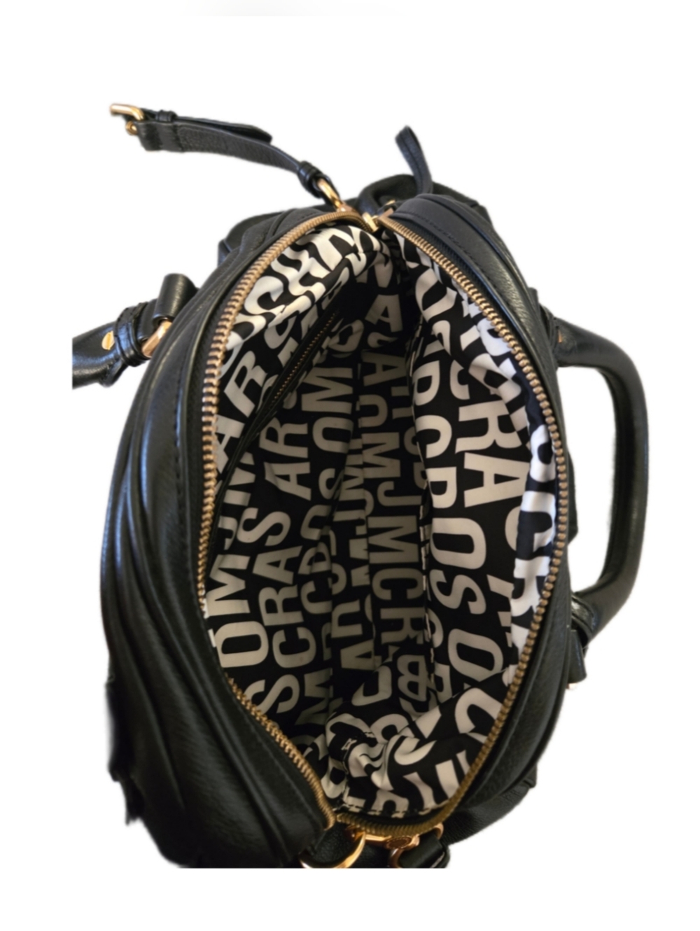 🖤 Marc By Marc Jacobs Classic Q Groovee Satchel Black Leather Crossbody Bag - Picture 5 of 16